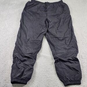 Vintage Reebok Athletic Track Pants Mens XL Gray Nylon Lined Elastic Cuffs 90s